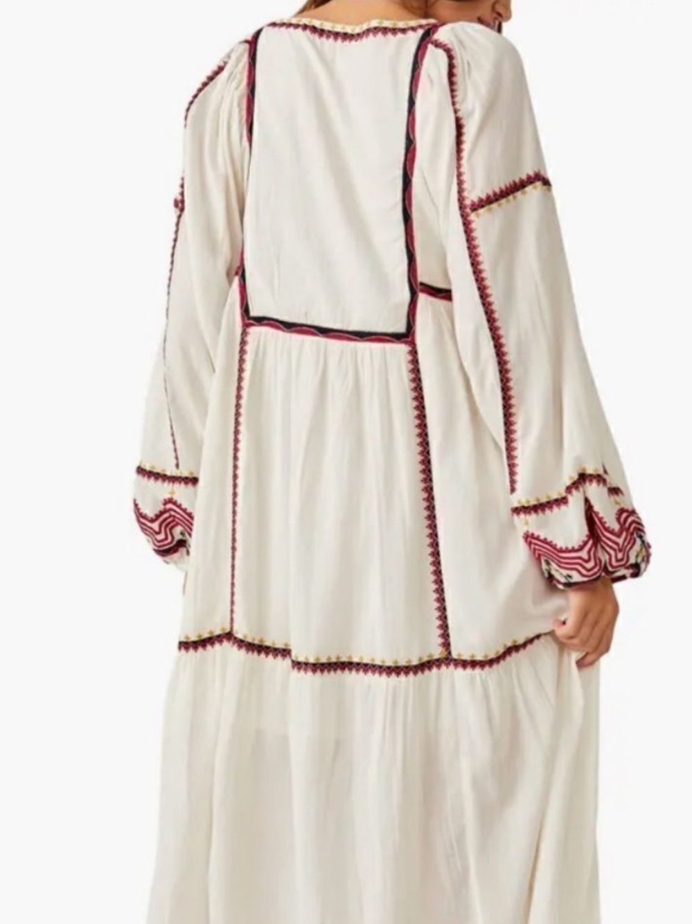 Free People Sweet Escape Boho Embroidered midi dress size M - Picture 12 of 14